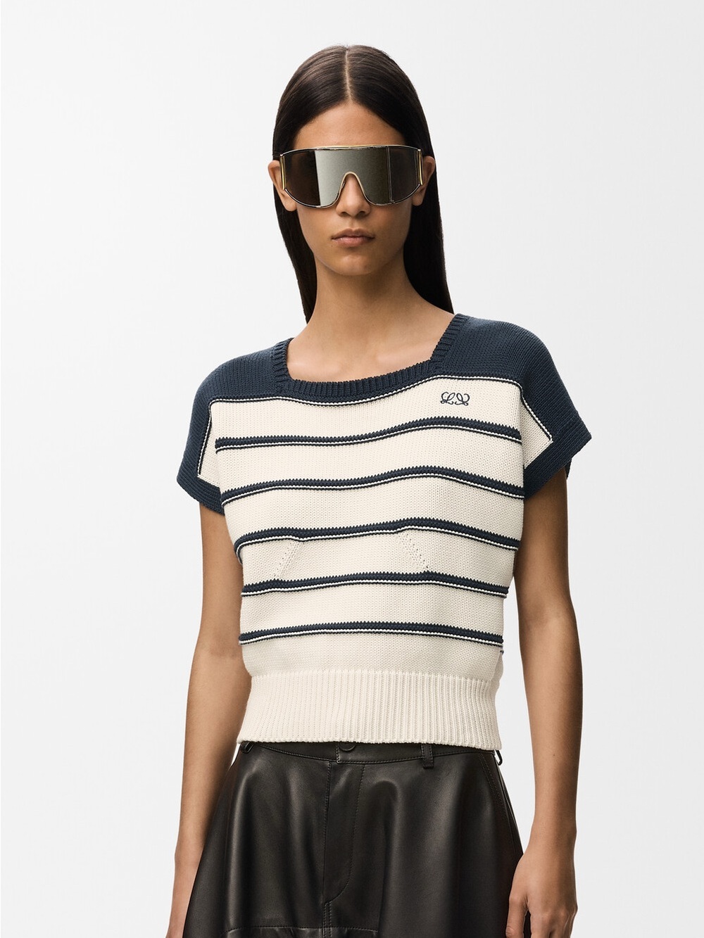Loewe Sleeveless sweater in cotton and wool